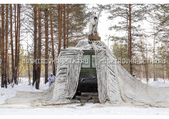 Маскировочный комплект МКТ-2С Снег 12х18 м без АП – купить по цене 58200 руб. в интернет-магазине в городе Тольятти картинка 1